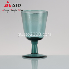 Goblet de vidro curto de copo de vinho de calibre elegante